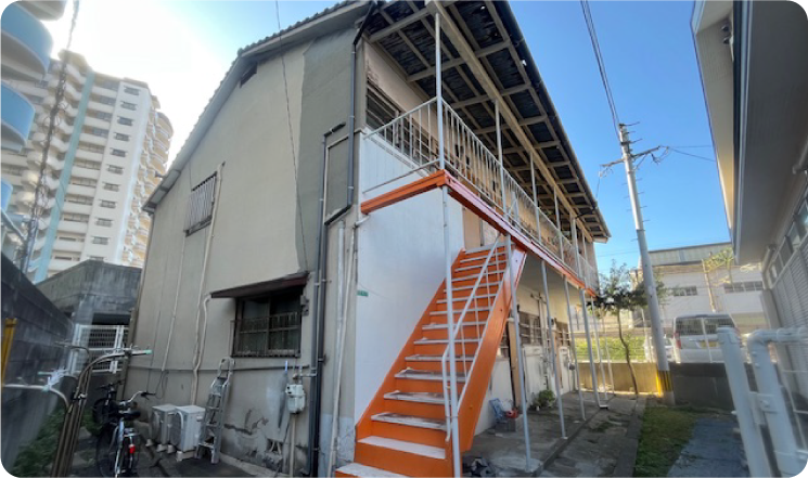 福岡県小倉市北区 再建築不可の1棟アパート