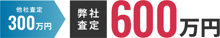 弊社査定 600万円